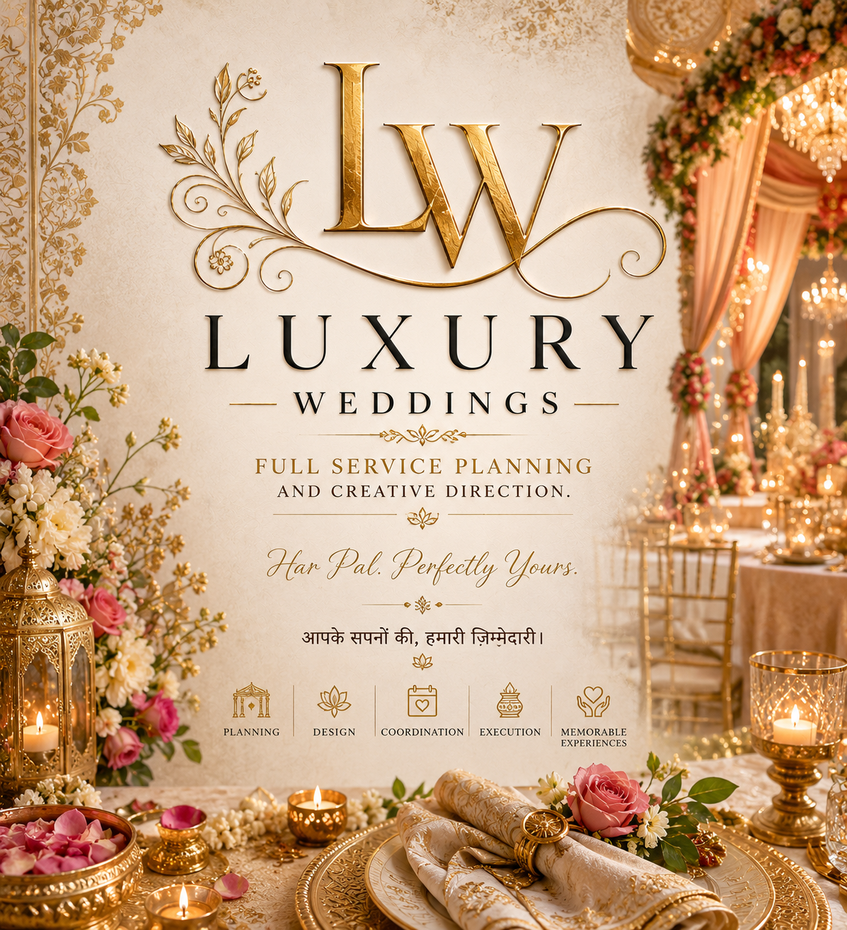 Luxury wedding atmosphere